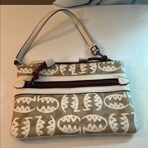 Cream and Brown Purse